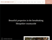 Tablet Screenshot of pitchfordestate.com